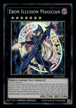 Ebon Illusion Magician SHVI-ENSE1 Super Rare Shining Victories Yu-Gi-Oh NM - Image 1