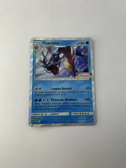 NM Pokemon TCG Bahasa Indonesia Language Gyarados HOLO Indomaret Promo 008/SM-P - Image 1