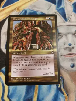 Breathstealer's Crypt MTG Visions Rare Multi-Color Enchantment Near-Mint x1 GG1 - Image 1