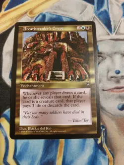 Breathstealer's Crypt MTG Visions Rare Multi-Color Enchantment Near-Mint x1 GG1 - Image 2