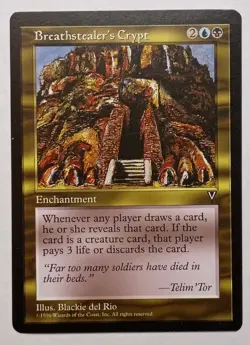 MTG - Breathstealer's Crypt - Visions - Regular Rare - Reserve List - Image 1