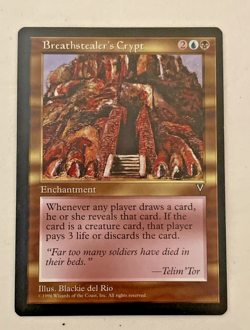 1x Breathstealer's Crypt Visions MTG Magic the Gathering LP - Image 1