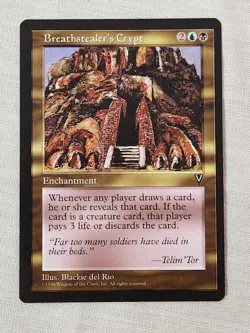 NM Breathstealer's Crypt Visions Mtg Magic the Gathering - Image 1
