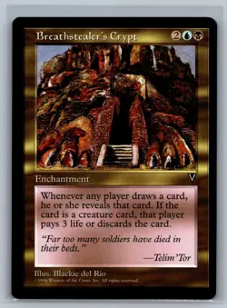 Magic The Gathering Visions Breathstealer's Crypt MTG TCG CCG - Image 1