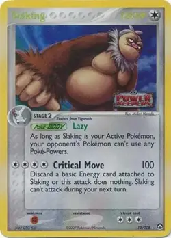 Slaking - 13/108 - Pokemon Power Keepers Reverse Holo Rare NM - Image 1