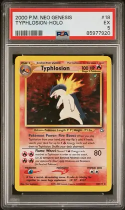 2000 Typhlosion 18/111 Neo Genesis Holo - Image 1