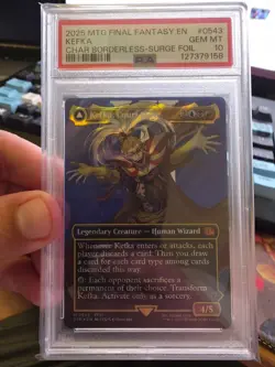 2025 MTG Final Fantasy Borderless Surge Foil #0543 Kefka Surge Foil PSA 10 - Image 1