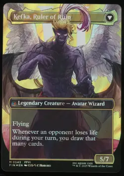 Kefka, Court Mage - Surge Foil - Borderless - MTG FINAL FANTASY - RareCo - Image 2