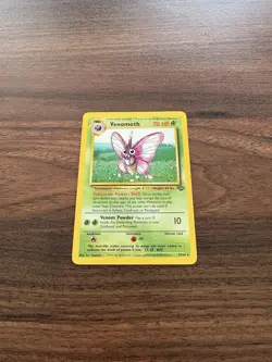 Pokemon TCG Jungle Set Venomoth Unlimited #29/64 Non Holo Rare 1999 WOTC VTG NM - Image 2