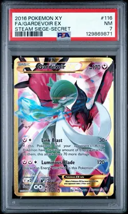 2016 Pokemon XY Steam Siege Gardevoir EX #116/114 Secret Rare PSA 7 - Image 1