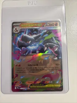 Pokemon Mega Charizard X EX 013/094 Phantasmal Flames Full Art Holo Card 360 HP - Image 1