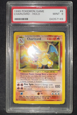 1999 Pokemon 4/102 Charizard Holo Rare PSA 9 Base Set Unlimited MINT #4 Old Cert - Image 4