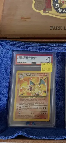 PSA 9 CHARIZARD 1999 Pokemon Base Unlimited #4/102 Holo Non-Shadowless Rare MINT - Image 3