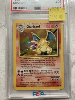 PSA 9 CHARIZARD 1999 Pokemon Base Unlimited #4/102 Holo Non-Shadowless Rare MINT - Image 4
