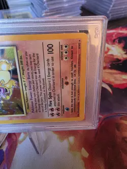 PSA 9 CHARIZARD - Pokemon Card Unlimited 1999 Base Set #4 HOLO Mint WOTC - Image 4