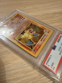 PSA 9 CHARIZARD - Pokemon Card Unlimited 1999 Base Set #4 HOLO Mint WOTC - Image 3