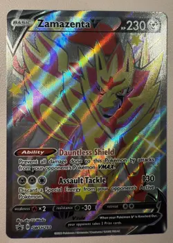 POKEMON TCG Zamazenta V (Shiny) SWSH293 SWSH: Sword & Shield Promo Cards Holo - Image 1