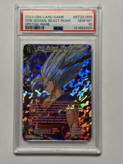2023 DBS CARD GAME SON GOHAN, BEAT ROAR SPECIAL RARE BT22-009 PSA 10 - Image 1