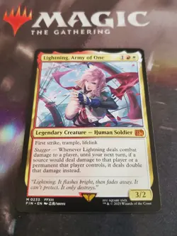 Mtg. Lightning, Army of One. Final Fantasy. Pack Fresh - Image 1