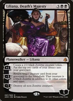 Liliana, Death's Majesty - Foil Amonkhet LP MTG - Image 1