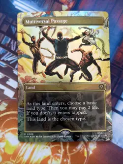 Multiversal Passage (Borderless) Marvel's Spider-Man Foil NM-M Unplayed - Image 1
