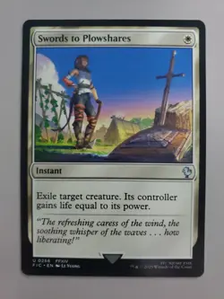 MTG Swords to Plowshares Commander: Final Fantasy Regular Uncommon - Image 1