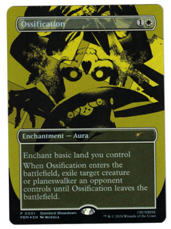 MTG OSSIFICATION COWBOY BEBOP STANDARD SHOWDOWN BORDERLESS FOIL PROMO NM WHITE - Image 1