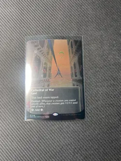 Cathedral of War 0141 Borderless Galaxy Foil Edge of Eternities MTG Stellar - Image 1