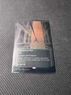 Cathedral of War 0141 Borderless Galaxy Foil Edge of Eternities MTG Stellar - Image 3