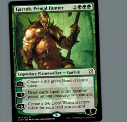 MTG Garruk, Primal Hunter Planeswalker Commander 2019 Regular - Image 1
