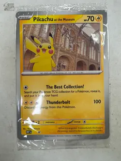 Pokemon x Natural History Museum Promo - Pikachu At The Museum JUMBO card - Image 1
