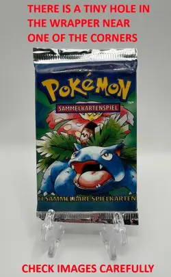 (403131) Pokemon GERMAN Base Set Unlimited Edition Booster Pack - Factory Sealed - Image 2