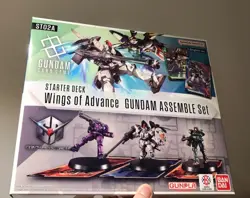 Gundam Card Game ST02A Wings of Advance ENGLISH Starter Deck NEW w Assemble Set - Image 1