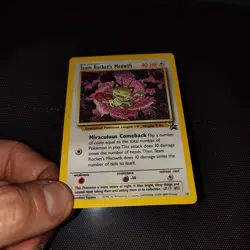 Carta Pokemon - Team Rocket's Meowth 18 Promo Black Star - WOTC - Vintage - ENG - Image 4