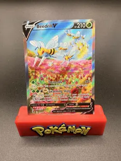 Pokemon TCG Beedrill v Astral Radiance Holo Ultra Rare Card 161/189 NM Condition - Image 1