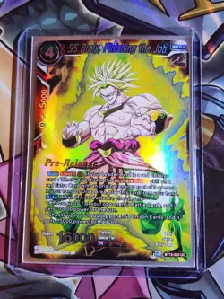 Pre-Release SS Broly Finishing the Job BT15-020 Foil Dragon Ball Super Card TCG - Image 1