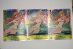 One Piece TCG Two Legends Nami Foil SR OP08-106. Comes With All 3 Cards - Image 1