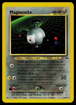 Pokemon Card - Magnemite Neo Discovery 26/75 Rare Non Holo - Image 1