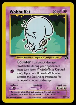 Pokemon Card - Wobbuffet Neo Discovery 35/75 Rare - Image 1
