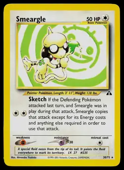 Pokemon Card - Smeargle Neo Discovery 30/75 Rare - Image 1