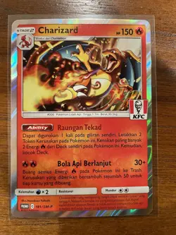 Charizard 181/SM-P KFC Promo Pokemon Card Indonesia NM - Image 1