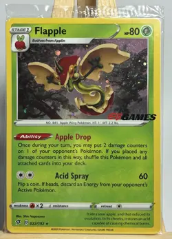 Flapple 022/192 - EB Games Stamped Exclusive - Promo - Sealed - Pokemon Card - Image 1