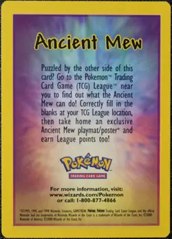 2000 Pokemon Ancient Mew PSA 8 NM-MT Pokemon Movie Game Promo Double Holo Card - Image 5