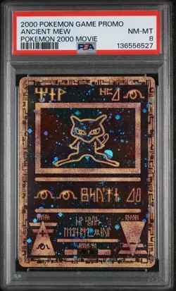 2000 Pokemon Movie Promo Ancient Mew Holo PSA 8 NM-MT - Image 1