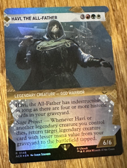 MTG Assassin's Creed, Havi, The All-Father - Borderless Foil - Image 1