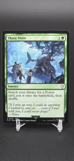 Three Visits Regular - Final Fantasy Commander MTG-NM - Image 1