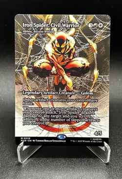 Iron Spider, Civil Warrior BORDERLESS MYTHIC Marvel's Spider-Man SPM MTG - Image 1