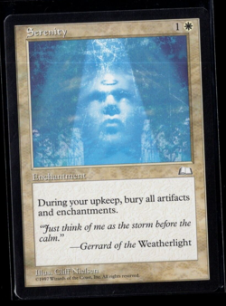 Serenity 1997 Rare Vintage Weatherlight Magic The Gathering Near Mint - Image 1