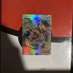 Mallow 145/145 Holo Pokemon TCG SM Guardians Rising Supporter Card NM Near Mint - Image 1