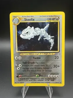 Pokemon TCG Steelix Neo Genesis Holo Rare Card 15/111 NM Condition - Image 1
